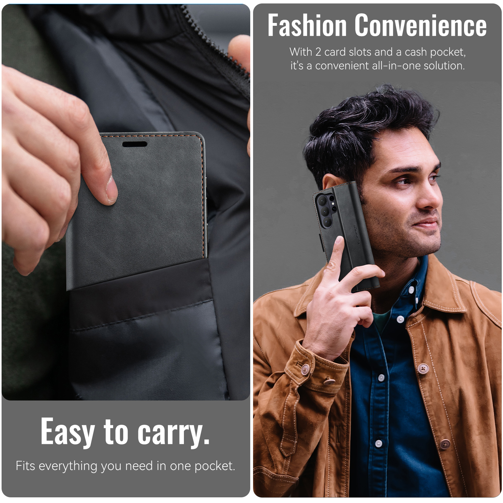 Case For Samsung Galaxy S26 Ul - Leather Folio Wallet Case recension och pris