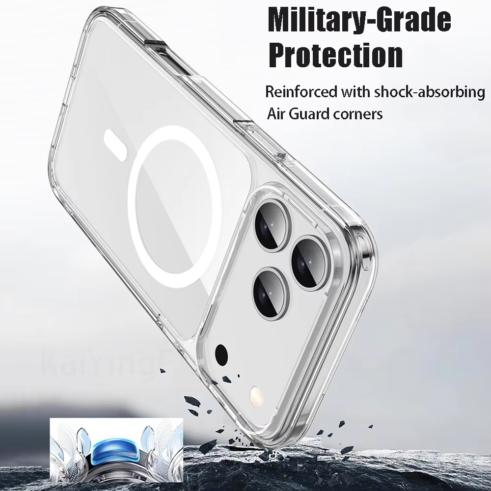 Crystal Clear Magnetic Case fo - Phone Cases That Charge Your Phone recension och pris