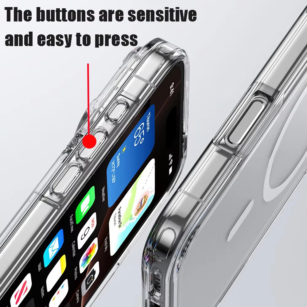 Crystal Clear Magnetic Case fo - Phone Cases That Charge Your Phone recension och pris