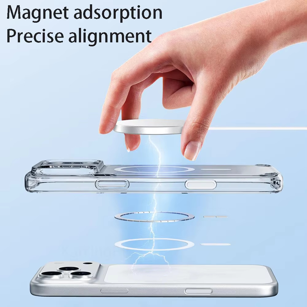 Crystal Clear Magnetic Case fo - Phone Cases That Charge Your Phone recension och pris