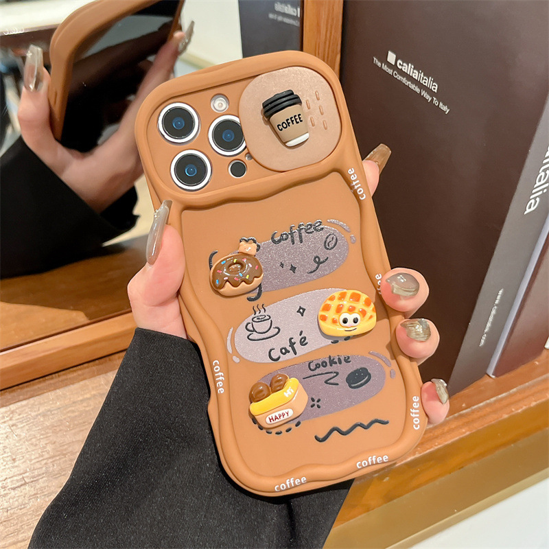 3D Cartoon Bread With Wrist St - Phone Cases With Loop recension och pris