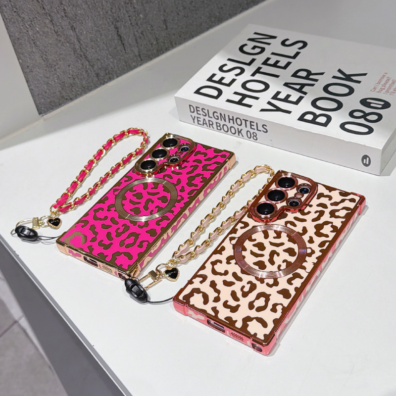 New leopard print magnetic Mag - Phone Cases With Loop recension och pris