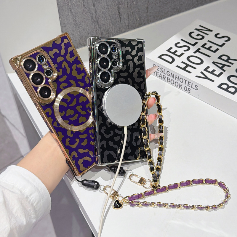 New leopard print magnetic Mag - Phone Cases With Loop recension och pris