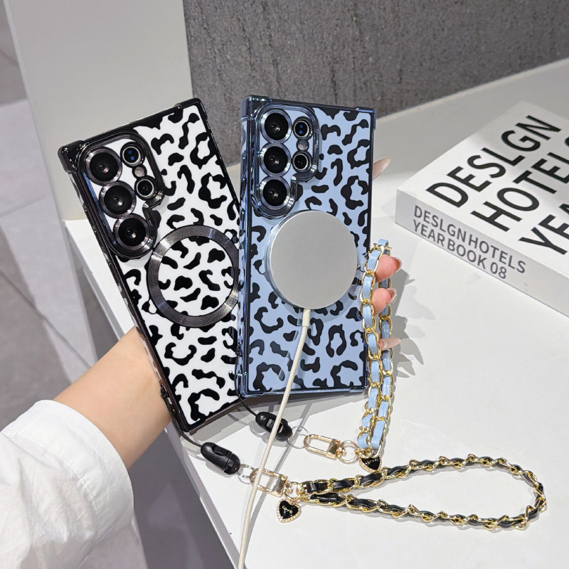 New leopard print magnetic Mag - Phone Cases With Loop recension och pris