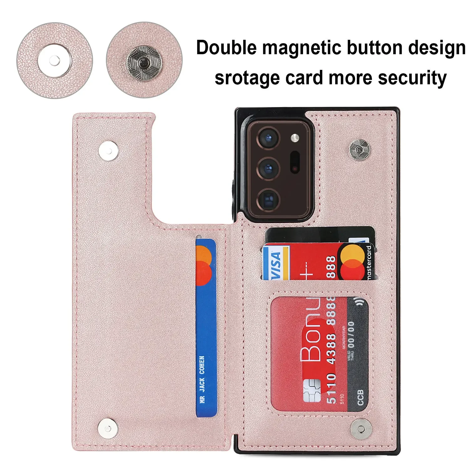 For Samsung Galaxy Note 10 Plu - Leather Folio Wallet Case recension och pris