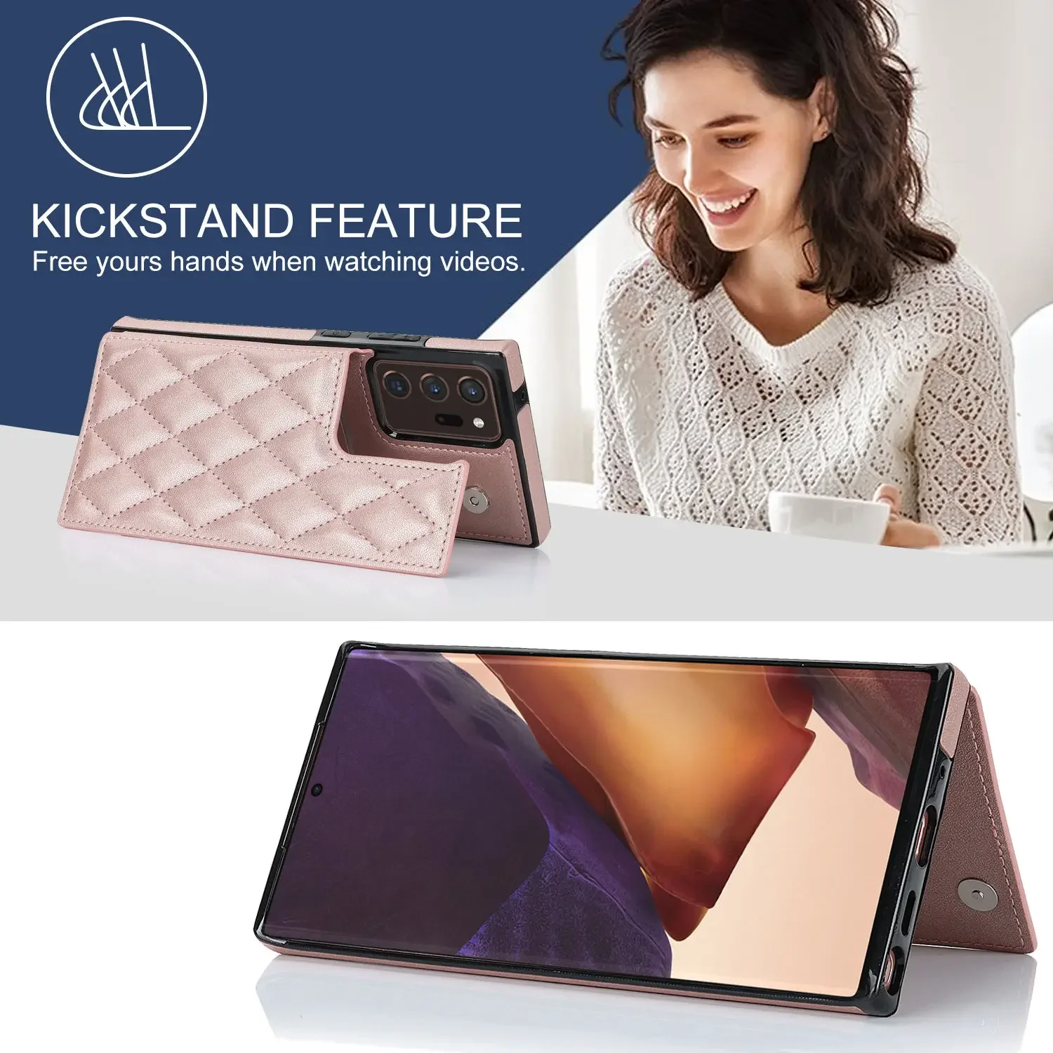 For Samsung Galaxy Note 10 Plu - Leather Folio Wallet Case recension och pris