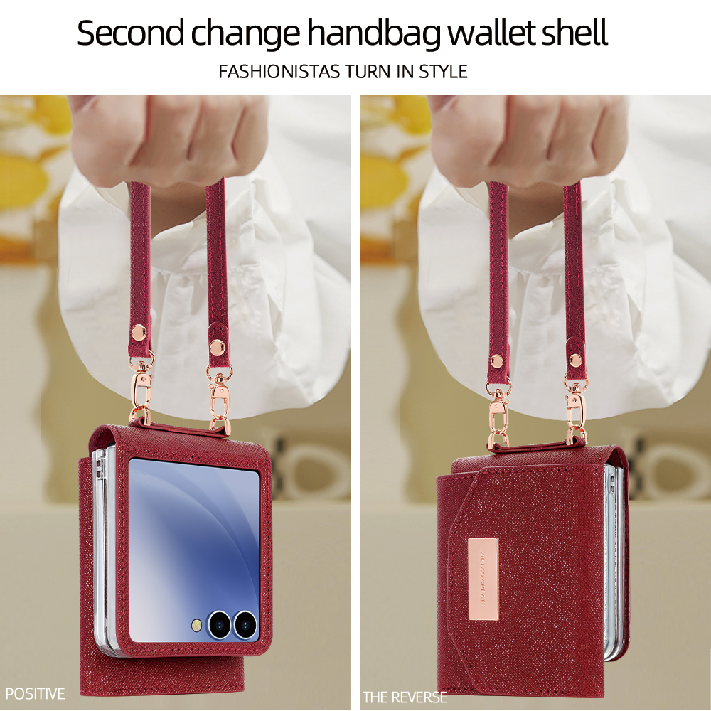 VIETAO Dark Red PU Leather Wal - Phone Cases With Loop recension och pris