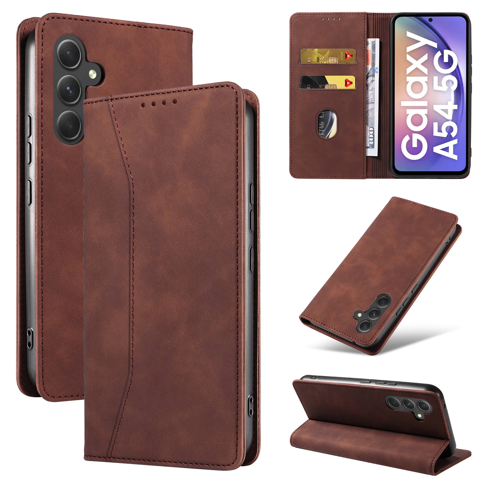 Flip Wallet Case for Samsung G - Leather Folio Wallet Case recension och pris