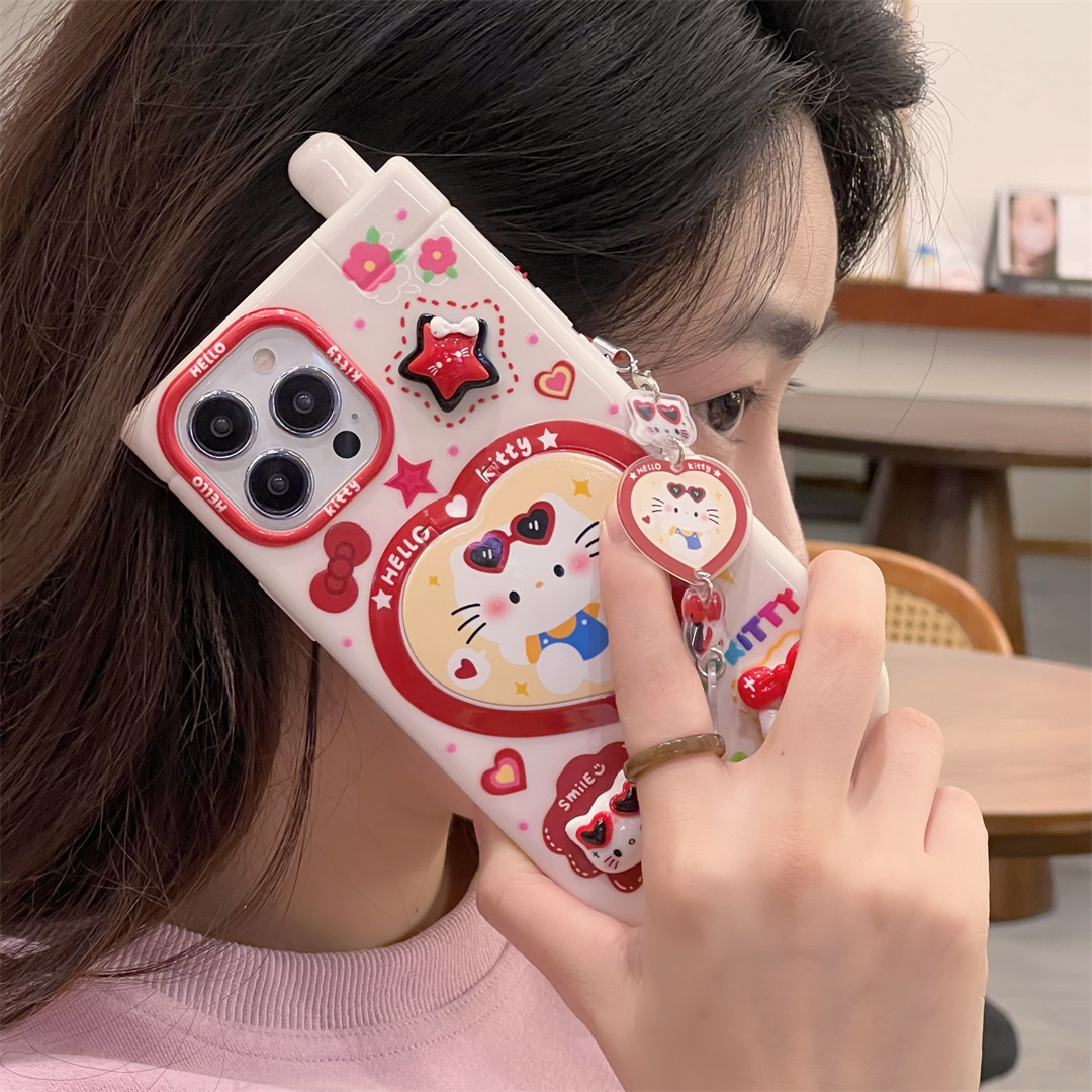 3D Cartoon Kuromi Cute Pink He - Phone Cases Cool Girl recension och pris