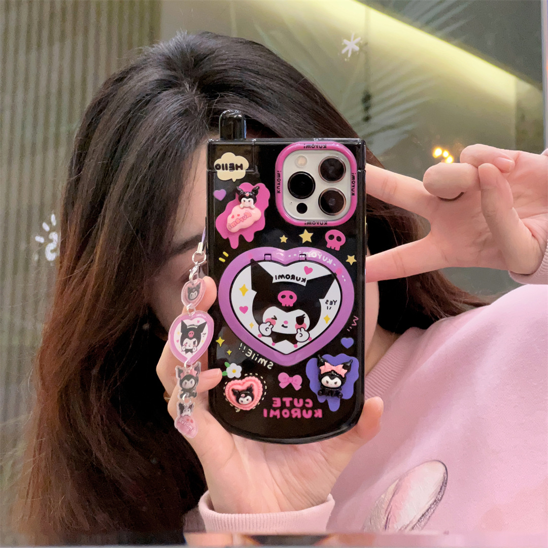 3D Cartoon Kuromi Cute Pink He - Phone Cases Cool Girl recension och pris