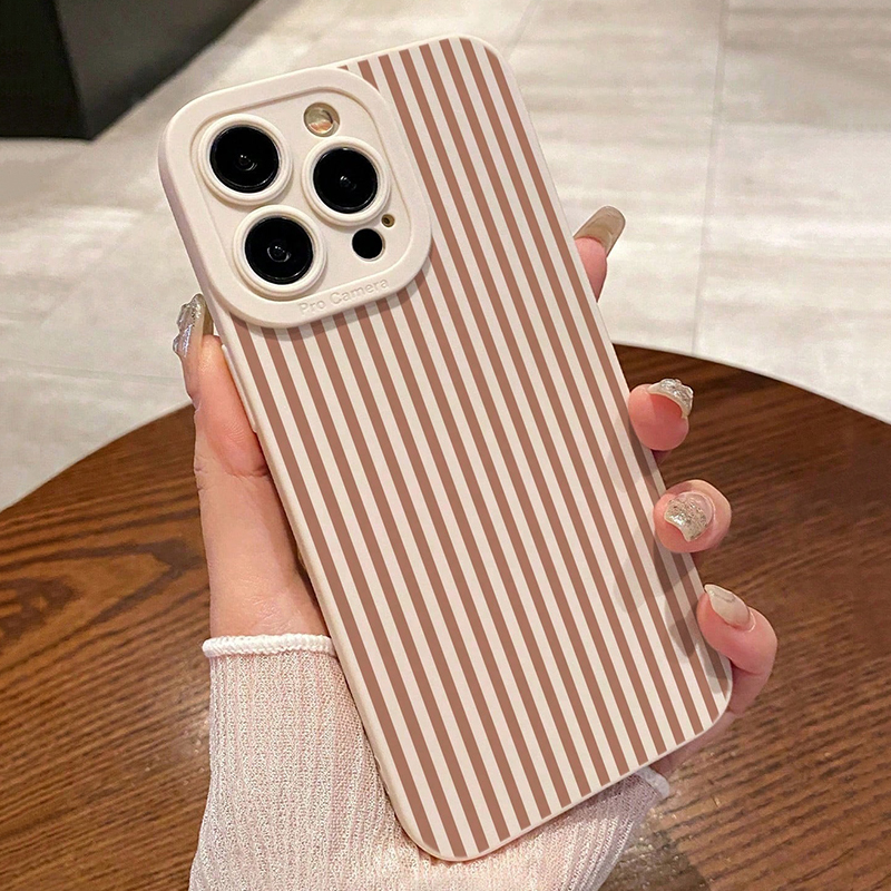 Pink Striped Painted Anti-Drop - Phone Cases Xs Max recension och pris