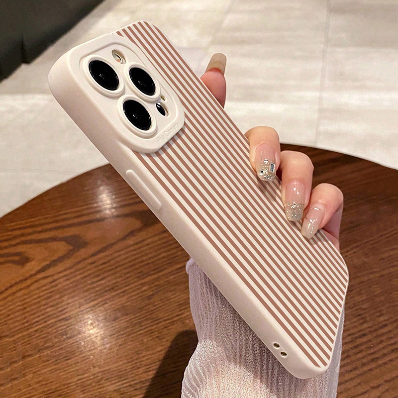 Pink Striped Painted Anti-Drop - Phone Cases Xs Max recension och pris