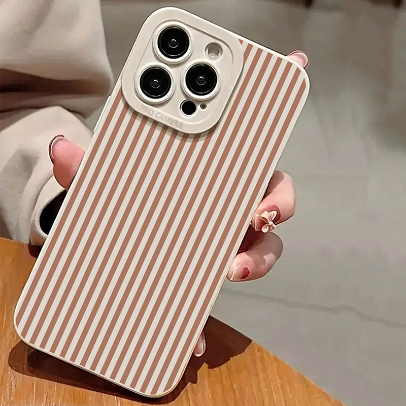 Pink Striped Painted Anti-Drop - Phone Cases Xs Max recension och pris