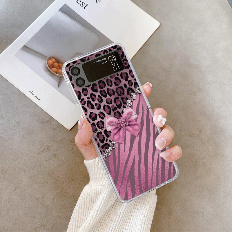 Creative Pink Blue Bow Leopard - Phone Cases Z Fold 4 recension och pris